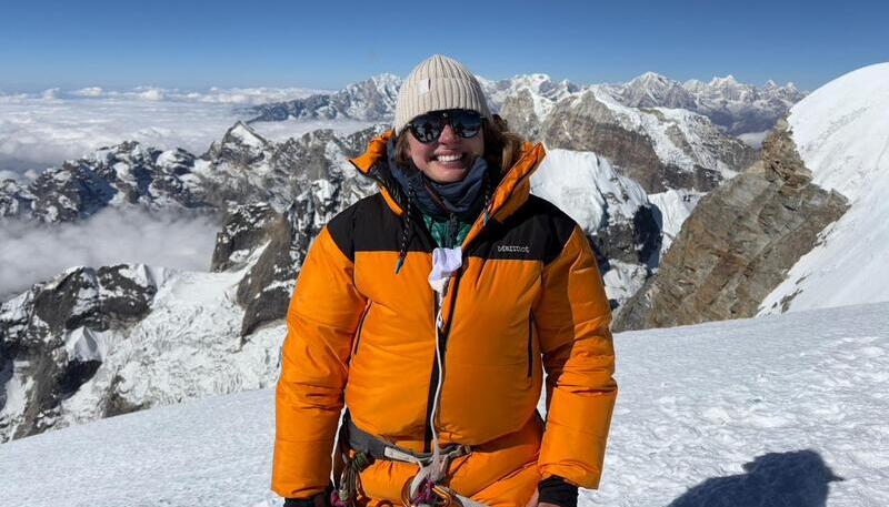 Pakenaite Karolina, first dafblind aiming to climb Everest